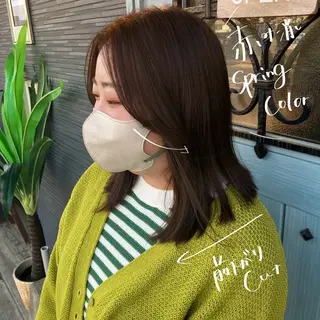 セミロング ナチュラルヘア 🌱/久留米/あまのヘアスタイル