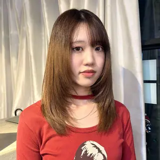 ミディアム MASHU Grandvase所属・めい/透明感カラー /似合わせカットのヘアスタイル