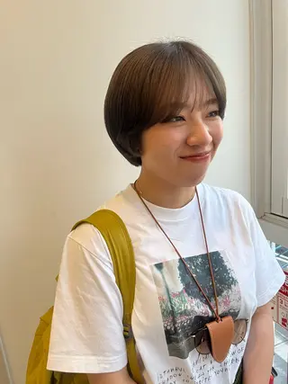 ミディアム カラー 暖色カラー/似合わせ カット/名古屋/辻のヘアスタイル