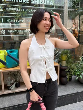 ミディアム カラー yurika☁️ 似合わせ｜レイヤーのヘアスタイル