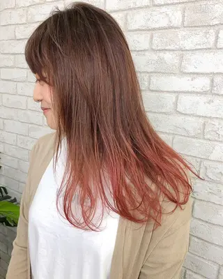 セミロング カラー ヘアアレンジ 【池袋/スパイキー ショート】ⓝⓘⓜⓤのヘアスタイル