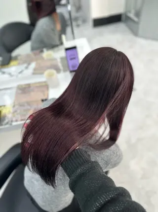 ロング カラー mina/暖色カラー 🥀韓国風カット🥀のヘアスタイル