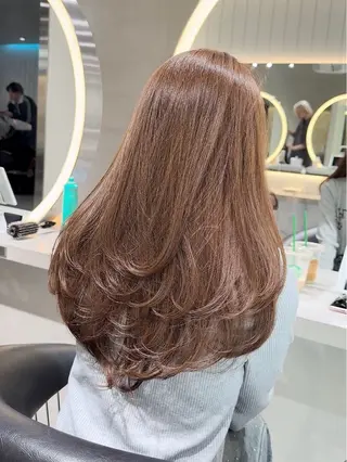 セミロング カラー パーマ 💎髪質改善💎 LondMeliaのヘアスタイル