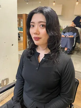 ロング パーマ YUKI 新宿 カット/パーマのヘアスタイル
