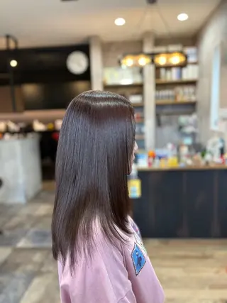 セミロング 矢野 夢果のヘアスタイル