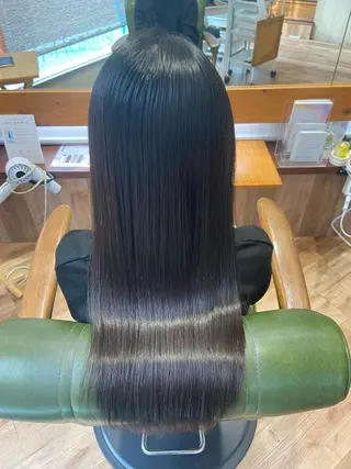 ロング 代表　清水稔也 オージュアソムリエのヘアスタイル