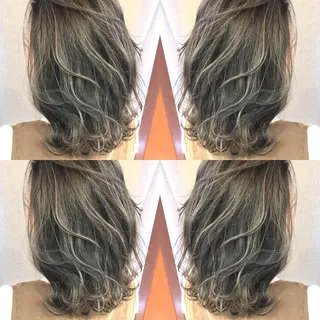 ミディアム カラー 井上 一平のヘアスタイル