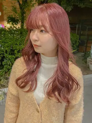 ロング 平野恵/透明感カラー ブリーチ/ボブのヘアスタイル