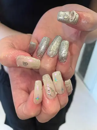 ネイル 束感まつ毛/ネイル/ LED♥KIRARAのマツエク・マツパデザイン