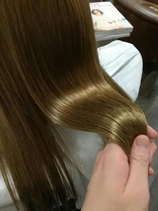 ロング カラー 中津No.1髪質改善 店長✨透ける暗髪のヘアスタイル