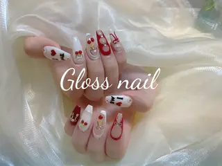 ネイル Gloss nail salonジェル＆長さだし専門店所属・Meri💅ジェル& チップ長さだし専門のネイルデザイン