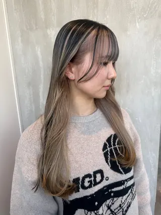 ロング カラー 岐阜の美容師 HONOKAのヘアスタイル