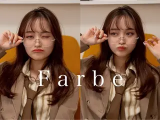 ロング ヘアアレンジ 韓国風レイヤーカット /yukari🌷のヘアスタイル