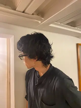 パーマ メンズ 🩰無料カットモデル ショート/莉紗子🫧のヘアスタイル