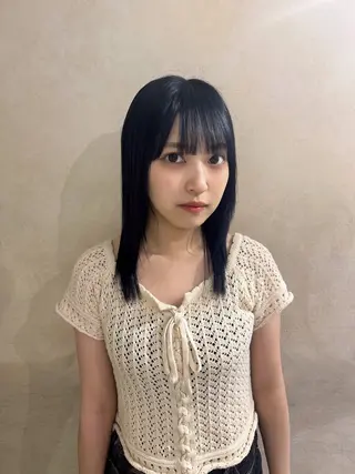 セミロング カラー ハイトーン/ピンク カラー/めい🎀のヘアスタイル