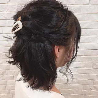 ミディアム ヘアアレンジ The book hand salon所属・伊藤 さやかのヘアスタイル