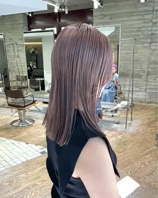 ミディアム ササキカズマ〻透明感 〻色落ち〻赤み消しのヘアスタイル