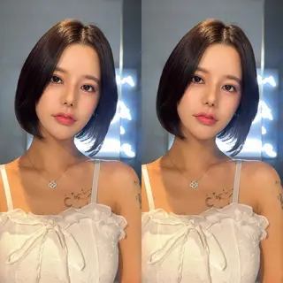 ミディアム カラー ✨髪質改善特化✨副 店長椎葉信乃介のヘアスタイル