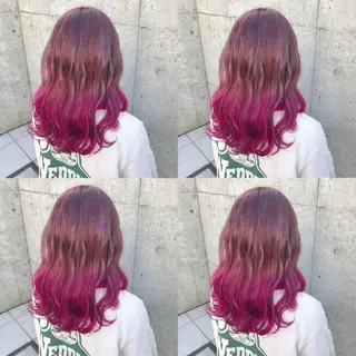 ロング カラー ヘアアレンジ メンズ キッズ 💟Chloe原宿店 🩶ハイトーンのヘアスタイル