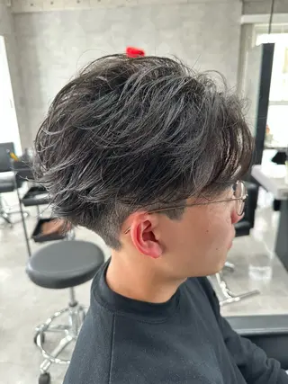 ショート パーマ メンズ ユウ🪄 パーマ指名No1のヘアスタイル