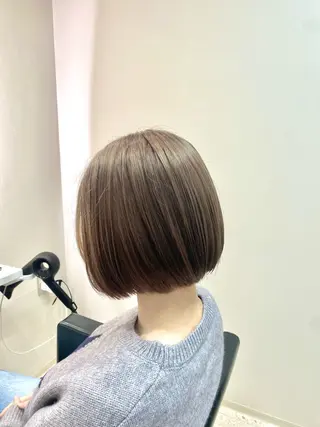 ショート カラー 韓国🇰🇷艶髪 ケアカラーSHURIのヘアスタイル