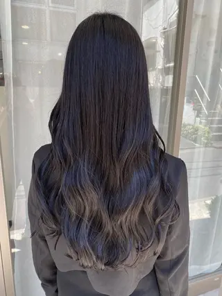 ロング カラー グレージュ/透明感/ 韓国ヘア/RISAのヘアスタイル