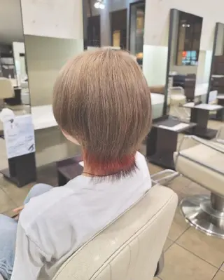 カラー 寺西紗友望/髪質改善 ストレート/ボブのヘアスタイル