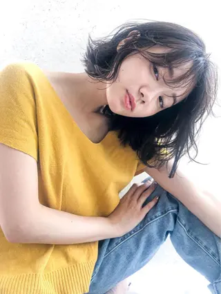 ミディアム カラー hao所属・西山 頌太のヘアスタイル