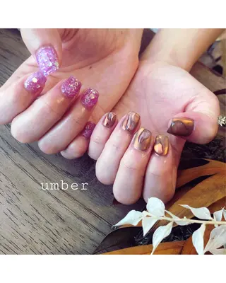 ネイル umber 三茶1分のネイルデザイン