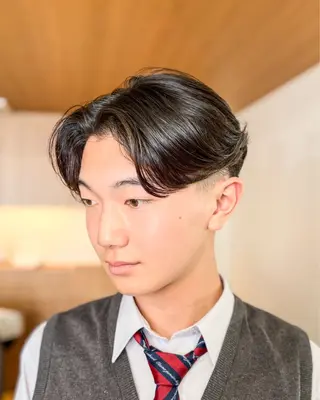 ショート パーマ メンズ 【メンズ縮毛矯正】 FILMS  軍司のヘアスタイル