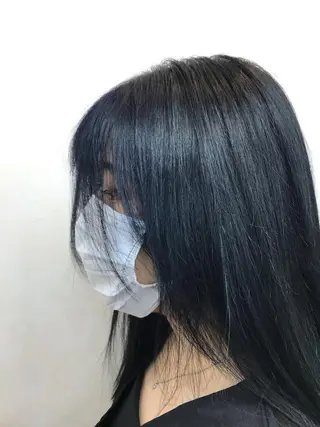 セミロング カラー 桧山 真のヘアスタイル