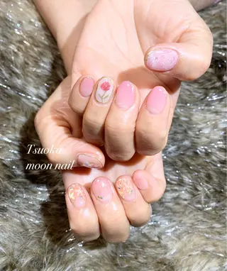 ネイル 🌙都岡 ムーンネイルのネイルデザイン