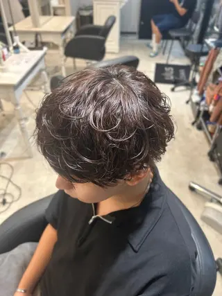 パーマ メンズ 曲がる縮毛矯正/ メンズパーマ森隆之介のヘアスタイル