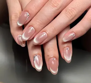 ネイル By moonネイル 🌷ワンホン/韓国風のネイルデザイン