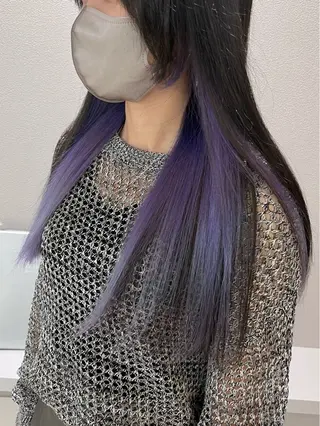 ロング カラー KANA🎀韓国 🇰🇷ハイライトのヘアスタイル