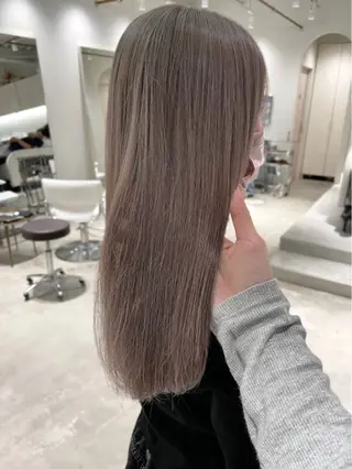 ロング カラー 林 千聖のヘアスタイル