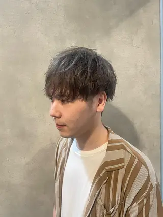ミディアム カラー メンズ フリーランスシェアサロンルレイル所属・心斎橋/メンズ /ルレイル/地形真希のヘアスタイル