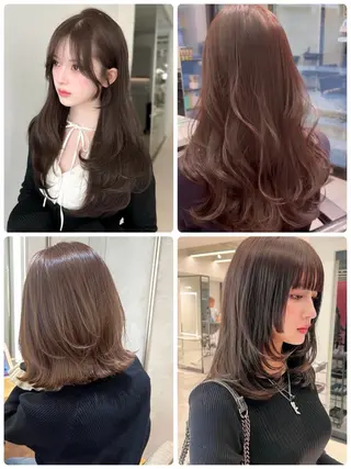 ロング 安川 麻里菜のヘアスタイル