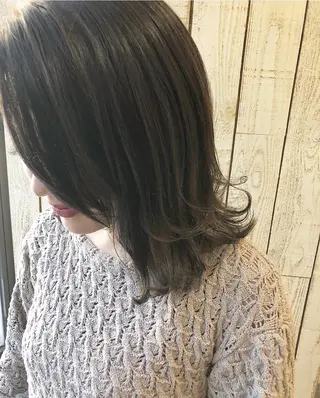 ミディアム カラー hair salon Ranun髪質改善のヘアスタイル