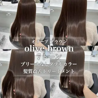 カラー 🤍透明感ブラウン himi🤍のヘアスタイル