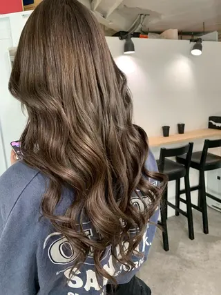 ロング カラー 下妻 カラーエクステ難波のヘアスタイル