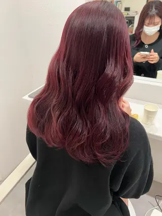 カラー HONO/韓国 🇰🇷大阪エクステのヘアスタイル