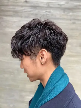 パーマ メンズ 暗髪/艶髪/Ono .のヘアスタイル