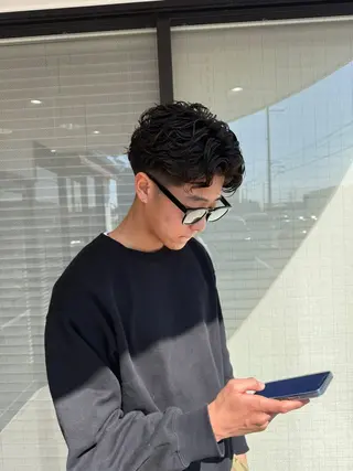 ショート パーマ 野洲/美容室/美容師 平田蒼太ヒラタソウタのヘアスタイル