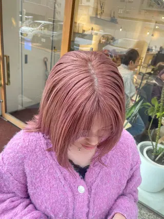 ミディアム カラー 福田 千尋のヘアスタイル