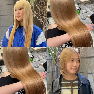 カラー 透明感カラー/ 縮毛矯正/ユイ☆彡のヘアスタイル