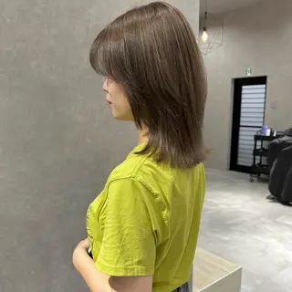 ミディアム カラー はちすか るかのヘアスタイル