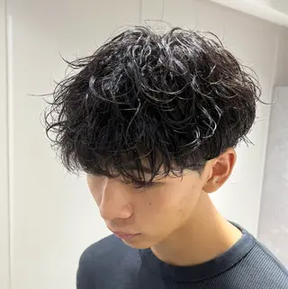 ショート パーマ メンズ 【メンズ特化】 池田大成✂︎のヘアスタイル