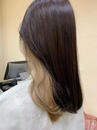 ロング in'dexhair U所属・ブリーチ🌈ハイトー ンカラー ✨アニカ✨のヘアスタイル