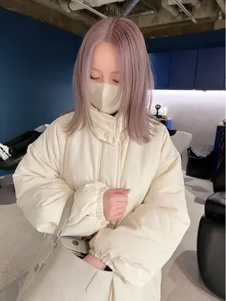 ミディアム カラー 🌈ハイトーン/ボブ 長江理志🌈のヘアスタイル